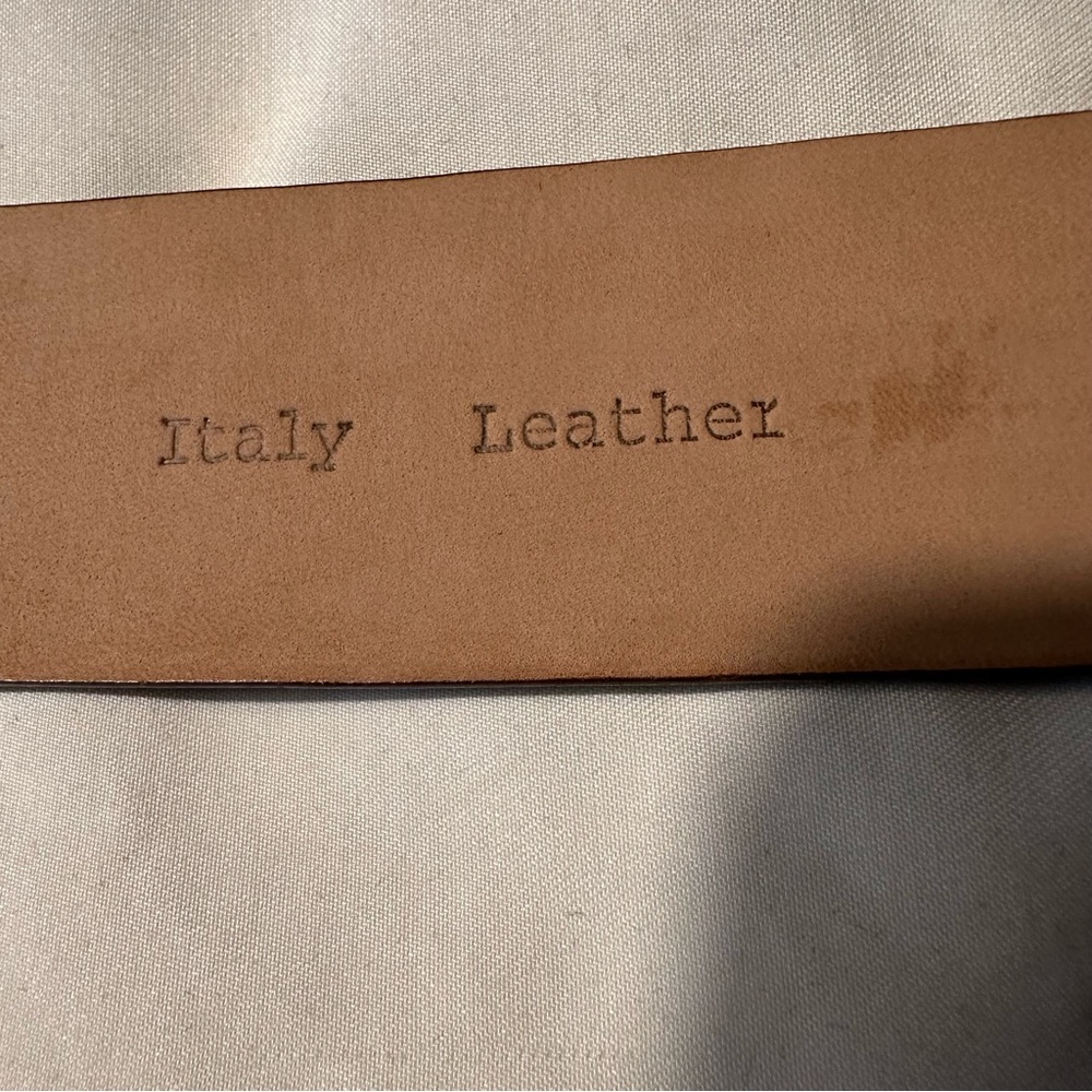 Ann Taylor Women’s Size Medium Leather Belt Dark Green - Picture 8 of 8